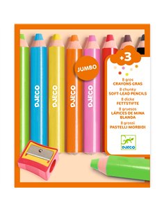 CRAYONS - 8 gros CRAYONS GRAS - Djeco 2