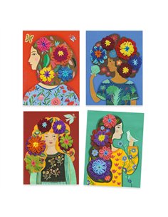 Tissage de fleurs - Un hémisphère dans une chevelure - Djeco 2