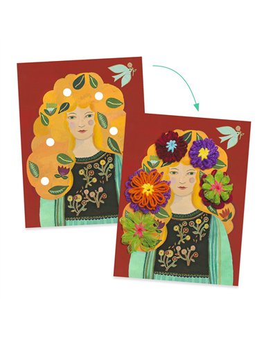 Tissage de fleurs - Un hémisphère dans une chevelure - Djeco