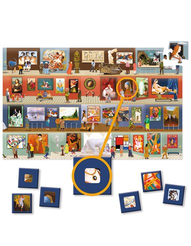 Puzzle d'observation au musée 500 pcs - Djeco