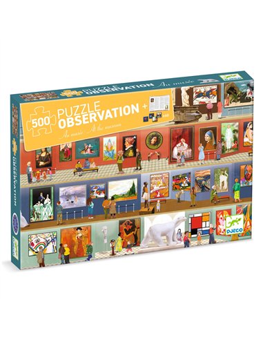 Puzzle d'observation au musée 500 pcs - Djeco
