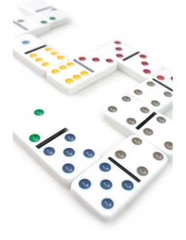 Tactic Domino double 6 boîte métal