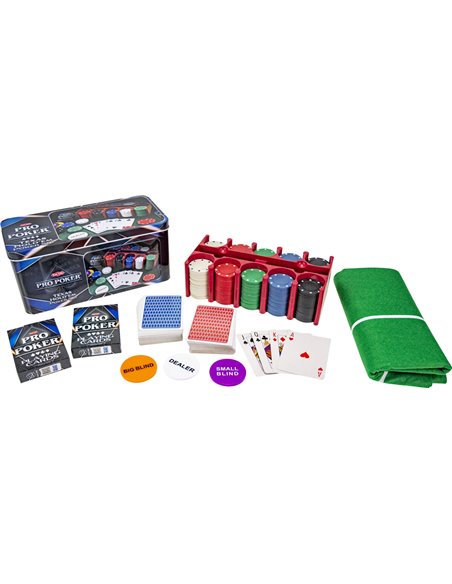 Tactic Pro Poker: Coffret métal tout en 1