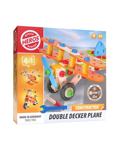 Heros Constructor Avion biplan 90 pcs