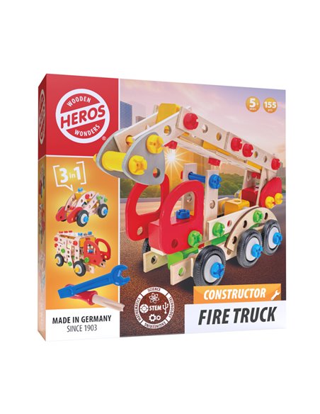 Heros Constructor Camion de pompiers 155 pcs