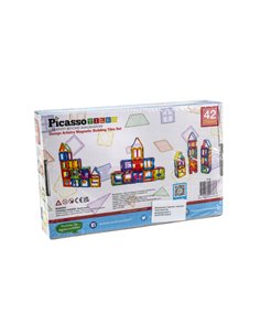 PicassoTiles Magnetic Tile Building Set de formes uniques 42 Pieces 2