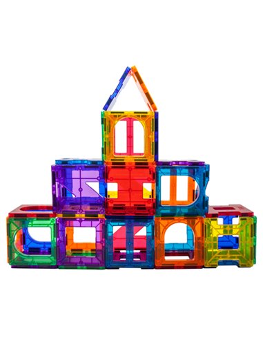 PicassoTiles Magnetic Tile Building Set de formes uniques 42 Pieces