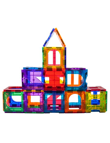 PicassoTiles Magnetic Tile Building Set de formes uniques 42 Pieces