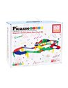 Circuit de course PicassoTiles - Tuiles de construction magnétiques, 50 pièces