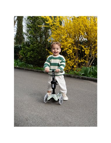 Trottinette évolutive Micro Mini2Grow 2.0 Vert Sauge LED