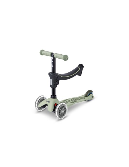 Trottinette évolutive Micro Mini2Grow 2.0 Vert Sauge LED