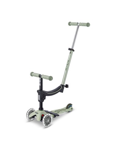 Trottinette évolutive Micro Mini2Grow 2.0 Vert Sauge LED