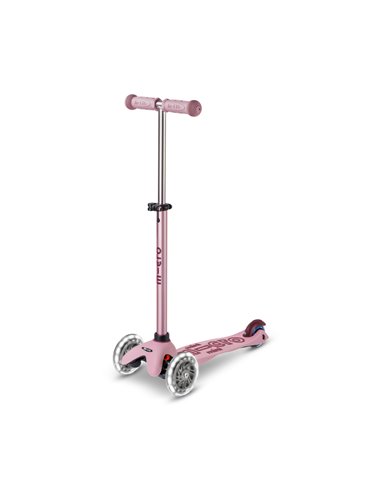 Trottinette évolutive Micro Mini2Grow 2.0 Rose Poudré LED