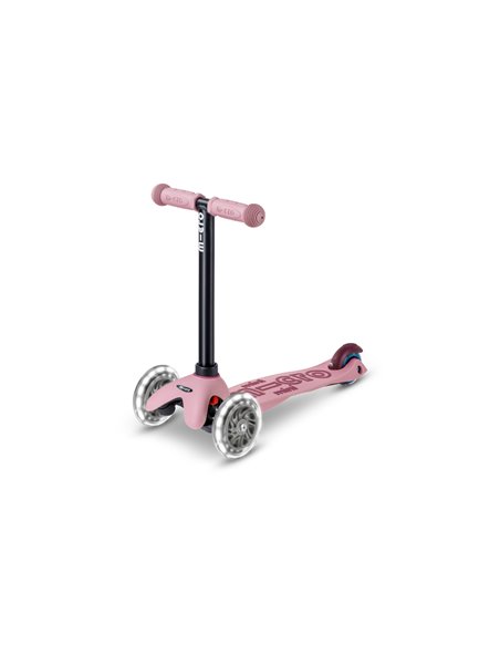Trottinette évolutive Micro Mini2Grow 2.0 Rose Poudré LED