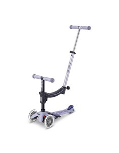 Trottinette évolutive Mini Micro Mini2Grow 2.0 Lavande LED 2