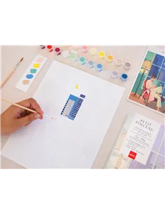 Coffret peinture au numéro - Petit Pinceau - Nuit Bleue - La petite épicerie 2