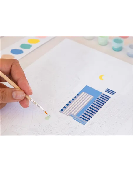 Coffret peinture au numéro - Petit Pinceau - Nuit Bleue - La petite épicerie