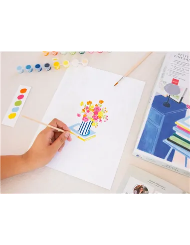Coffret peinture au numéro - Petit Pinceau - Des Fleurs Et Des Récits - La petite épicerie