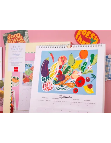 Calendrier à peindre - Édition 2027 - peinture au numéro - Petit Pinceau Fruits et Légumes - la petite épicerie