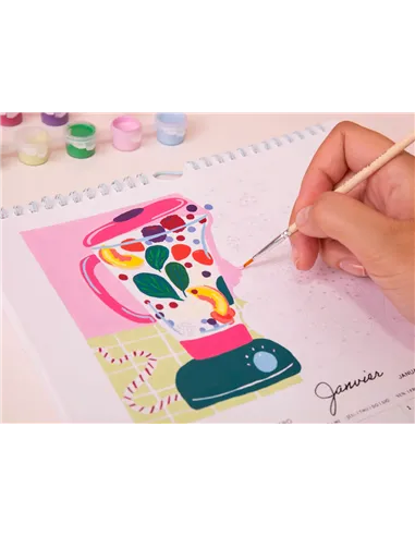 Calendrier à peindre - Édition 2027 - peinture au numéro - Petit Pinceau Fruits et Légumes - la petite épicerie