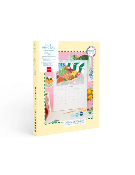 Calendrier à peindre - Édition 2027 - peinture au numéro - Petit Pinceau Fruits et Légumes - la petite épicerie