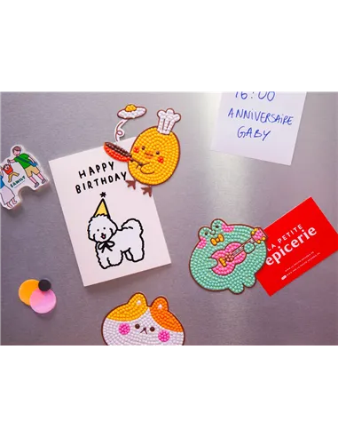 Party Pack Petit Diamond kids - Atelier de 8 Magnets pour anniversaire enfants - La petite épicerie