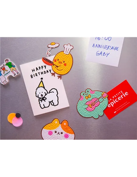 Party Pack Petit Diamond kids - Atelier de 8 Magnets pour anniversaire enfants - La petite épicerie