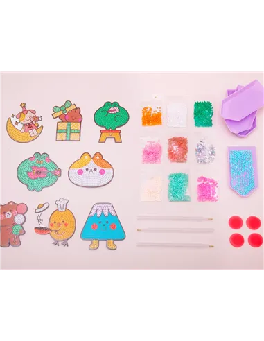 Party Pack Petit Diamond kids - Atelier de 8 Magnets pour anniversaire enfants - La petite épicerie