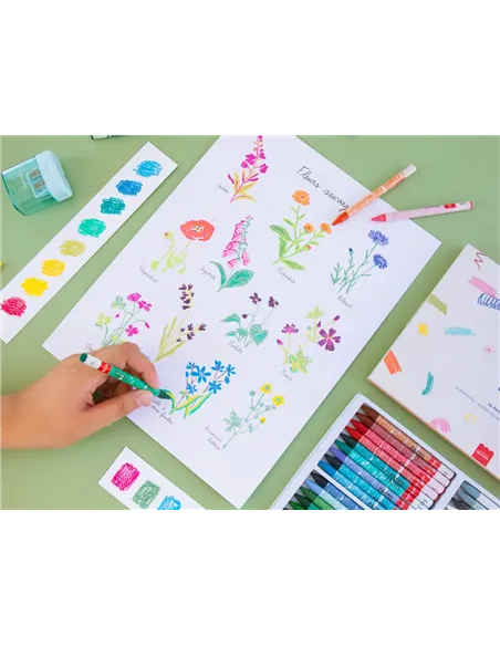 Coffret pastel au numéro - Petit Pastel - Fleurs sauvages - la petite épicerie