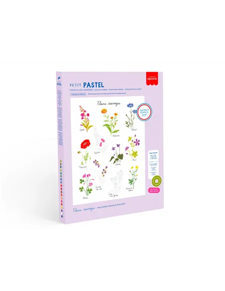 Coffret pastel au numéro - Petit Pastel - Fleurs sauvages - la petite épicerie