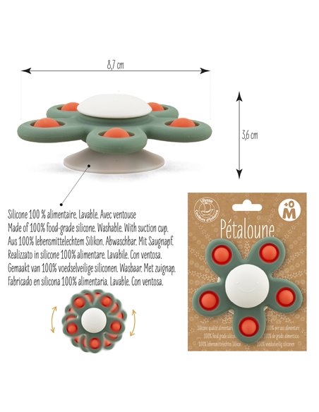 SILICONE : PÉTALOUNE 5P POP - VERTE