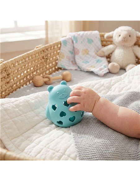 SILICONE : BALOUNE OURSON BLEU