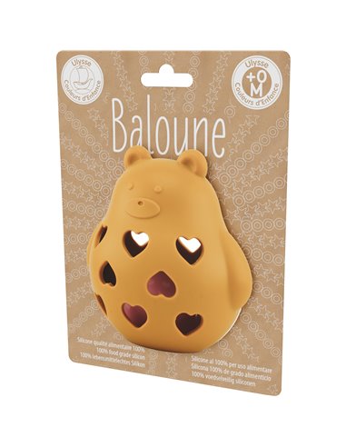SILICONE : BALOUNE OURSON JAUNE