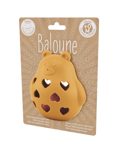 SILICONE : BALOUNE OURSON JAUNE