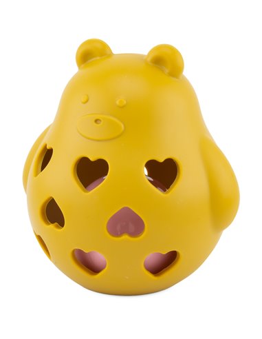 SILICONE : BALOUNE OURSON JAUNE