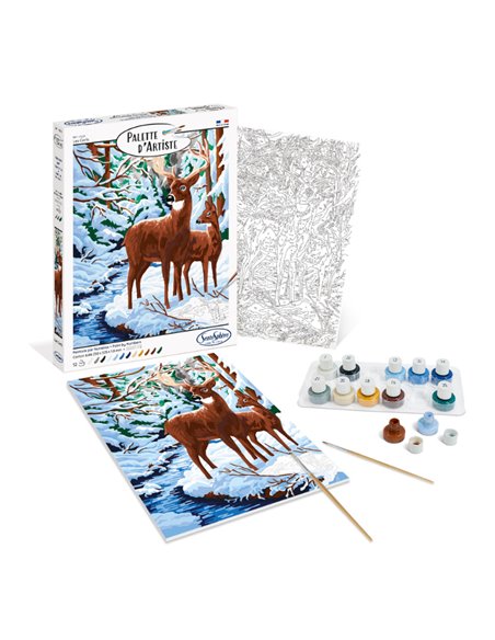 PALETTE D'ARTISTE - LES CERFS - sentosphère