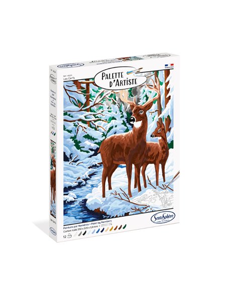 PALETTE D'ARTISTE - LES CERFS - sentosphère