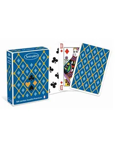 Jeu de 54 cartes classique "bleu" - sentosphère