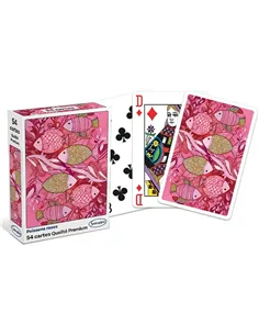 Jeu de 54 cartes classique "Poissons Roses" - sentosphère 2