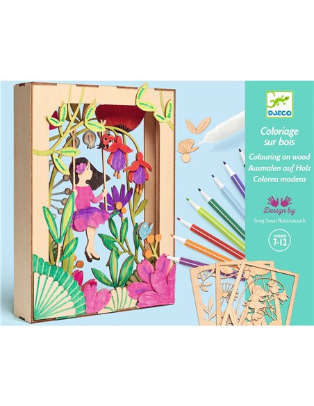 COLORIAGES SUR BOIS - Alizée - Djeco