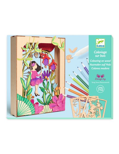 COLORIAGES SUR BOIS - Alizée - Djeco
