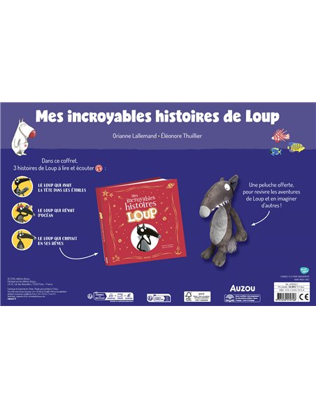 COFFRET - MES INCROYABLES HISTOIRES DE LOUP - Auzou