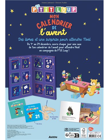 P'TIT LOUP - MON CALENDRIER DE L'AVENT - Auzou