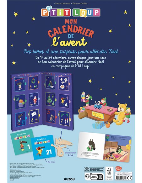 P'TIT LOUP - MON CALENDRIER DE L'AVENT - Auzou