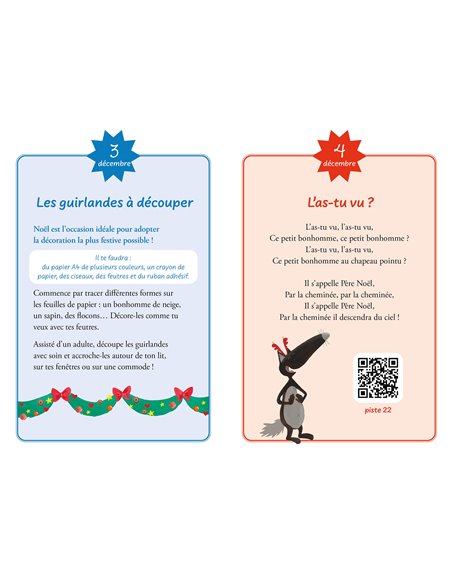 MON CALENDRIER DE L'AVENT LOUP - Auzou
