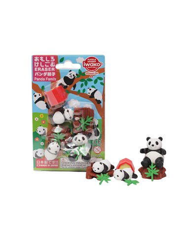 IWAKO - Set gommes - Panda