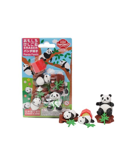 IWAKO - Set gommes - Panda