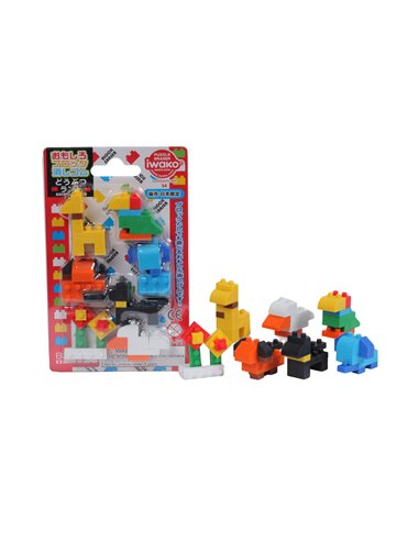 Gommes Figurines - IWAKO- Animaux Lego