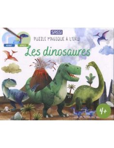 Puzzle magique à l'eau - les dinosaures - Sassi