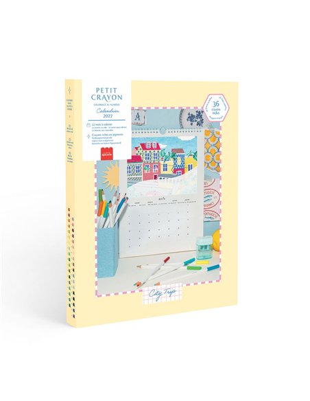 Calendrier à Colorier Edition 2027 - Petit Crayon City Trip - La petite epicerie